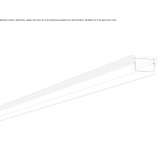 Ceiling aluminum linear lighting profile for LED modules Bors
