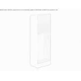 Zewnętrzna lampa schodowa z aluminium i drewna Tosagua