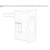 Zewnętrzna aluminiowa lampa schodowa LED do montażu na ścianie Trmice
