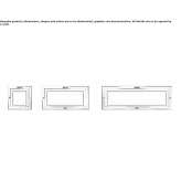 LED stair lamp for wall mounting in technopolymer Kaplan