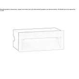 Outdoor aluminum LED stair lamp for wall mounting Goefis