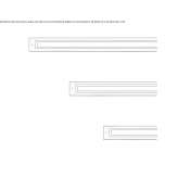 Outdoor aluminum LED stair lamp for wall mounting Hailsham