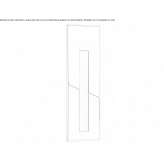 Stainless steel stair lamp for wall mounting with dimmer Lubartow