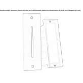 Lampa schodowa LED do montażu na ścianie, zewnętrzna, malowana proszkowo, z aluminium Ciperez