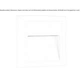 Outdoor LED stair lamp for mounting on a plastic wall Nickby