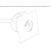 Zewnętrzna lampa schodowa LED RGB Plasy