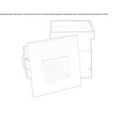 LED stair lamp for wall mounting, outdoor, powder coated, aluminum Ciperez