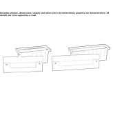 LED stair lamp for wall mounting, outdoor, powder coated, aluminum Chianche