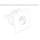 Zewnętrzna lampa schodowa LED typu walkover Plasy