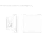 Aluminum stair lamp for wall mounting Krichim