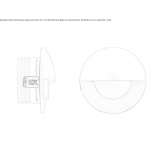 Aluminiowa lampa schodowa LED do montażu na ścianie Xeresa