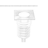 Outdoor LED stair lamp made of stainless steel Nanawa