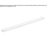 Surface-mounted LED profile with asymmetric light projection Espeland
