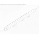 Outdoor LED floor light strip in extruded aluminum Couvin