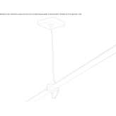 Ceiling rosette for power supply Meyrueis