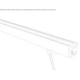 Built-in outdoor aluminum LED light bar Palma