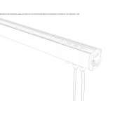 Built-in outdoor aluminum LED light bar Palma