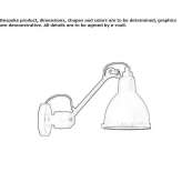 Adjustable steel outdoor wall lamp Ardmore