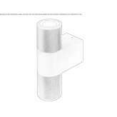 Aluminiowy kinkiet zewnętrzny LED Brovary