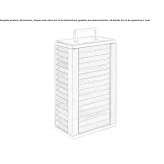 Outdoor teak LED wall lamp Hombleux