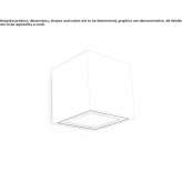 Outdoor LED wall lamp made of thermally painted aluminum Estagel