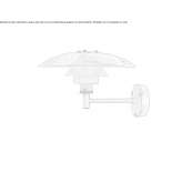 Copper outdoor wall lamp Monroyo