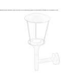 Zewnętrzna lampa ścienna LED z odlewanego ciśnieniowo aluminium Lorn
