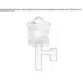 Glass outdoor wall lamp Parta