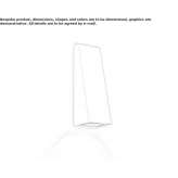 LED outdoor wall lamp in die-cast aluminum Clipsham
