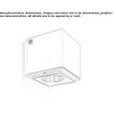 Zewnętrzna lampa ścienna LED RGB z odlewanego ciśnieniowo aluminium Croxton