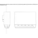 LED outdoor wall lamp in die-cast aluminum Loctudy