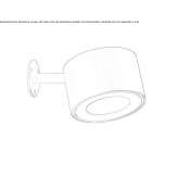 Adjustable outdoor LED wall lamp Garat