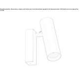 Adjustable outdoor LED wall lamp Garat