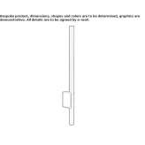 Aluminum LED outdoor wall lamp Bisham