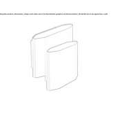LED outdoor wall lamp in die-cast aluminum Plasnica