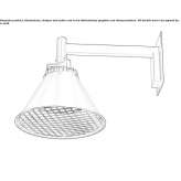 Metal LED outdoor wall lamp Tulchyn