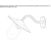 Outdoor wall lamp made of glass and stainless steel Tutuncu