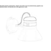 Zewnętrzna lampa ścienna LED Columbia