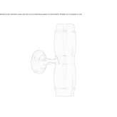 Brass outdoor wall lamp Sulzberg