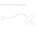 Brass outdoor wall lamp Palcza