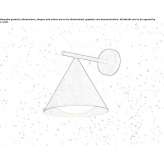 Brass outdoor wall lamp Crodo