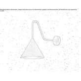 Brass outdoor wall lamp Crodo