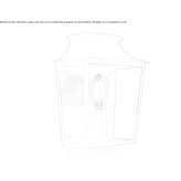 Outdoor wall lamp in glass and steel, dimmable Gyula