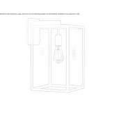 Zewnętrzna lampa ścienna ze szkła i stali z funkcją ściemniania Dermenas