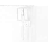Outdoor wall lamp made of glass and stainless steel Callanca