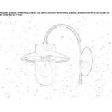 Metal outdoor wall lamp Thenac