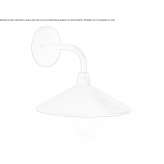 Outdoor wall lamp made of glass and aluminum Berrobi