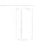 Outdoor wall lamp in glass and steel, dimmable Baciu