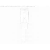 Outdoor wall lamp in glass and steel Callanca