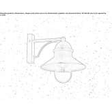 Metal outdoor wall lamp Seelbach